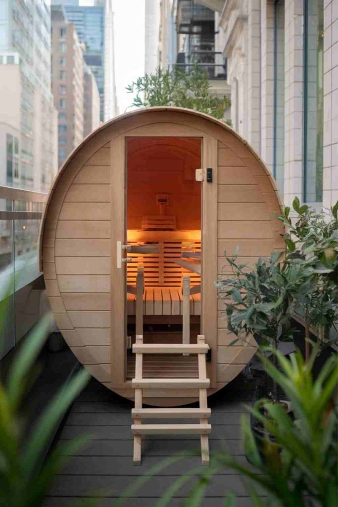 compacy balcony sauna