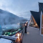 saunas and mineral pools in the Austrian Alps