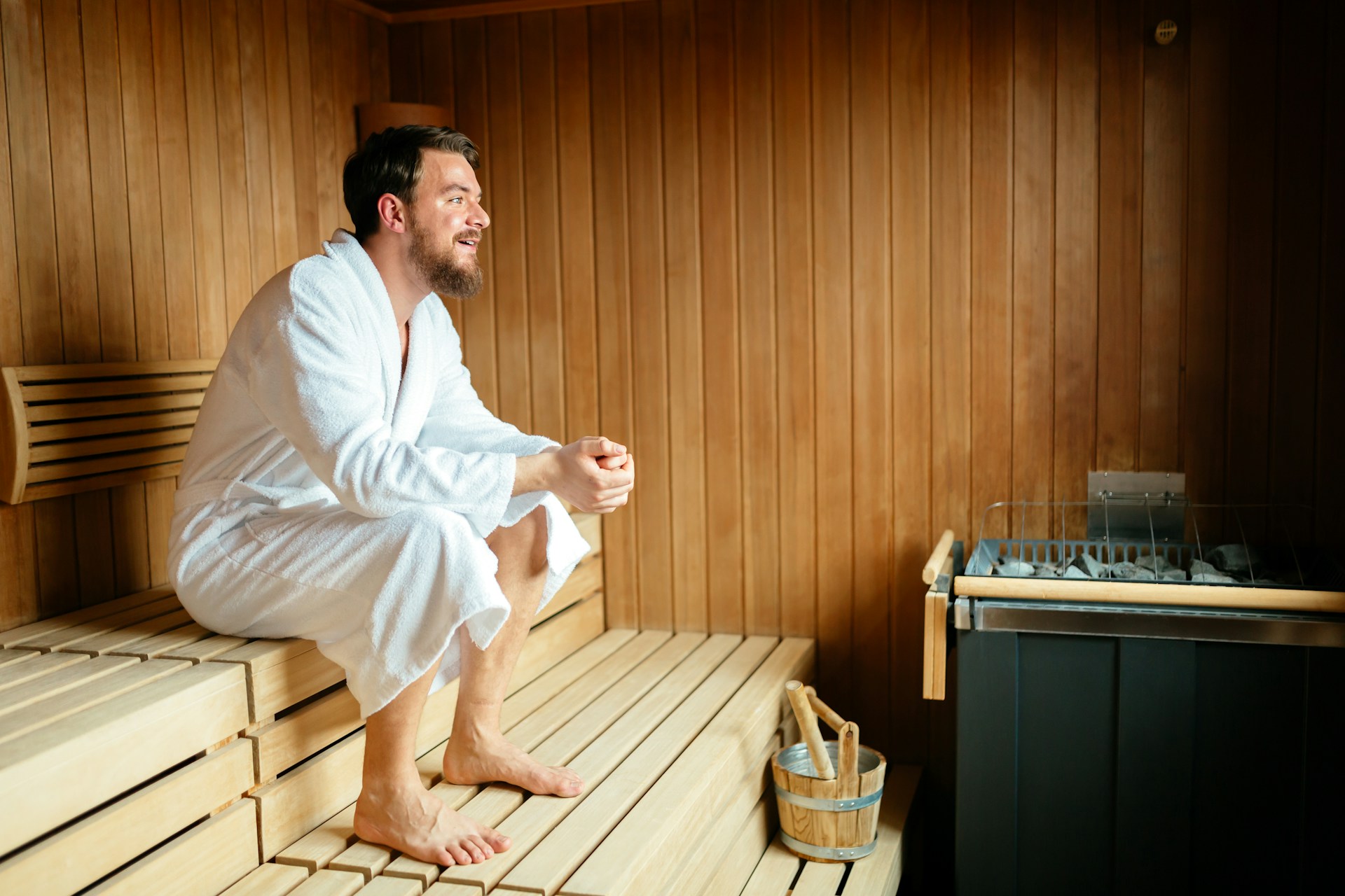 Sitting in a Sauna for 20 Minutes